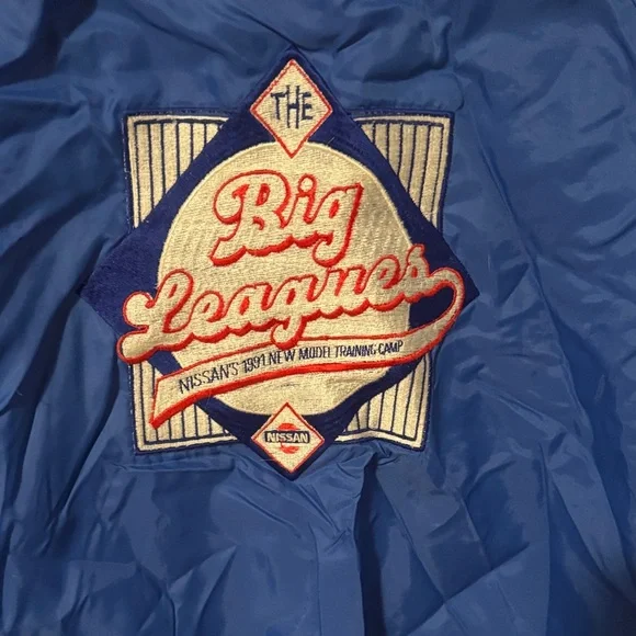 Vintage Blue Varsity Jacket - Picture 3 of 4